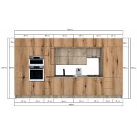 Bucatarie ZONE B COMBI 440 FRONT PAL K002 / decor K365